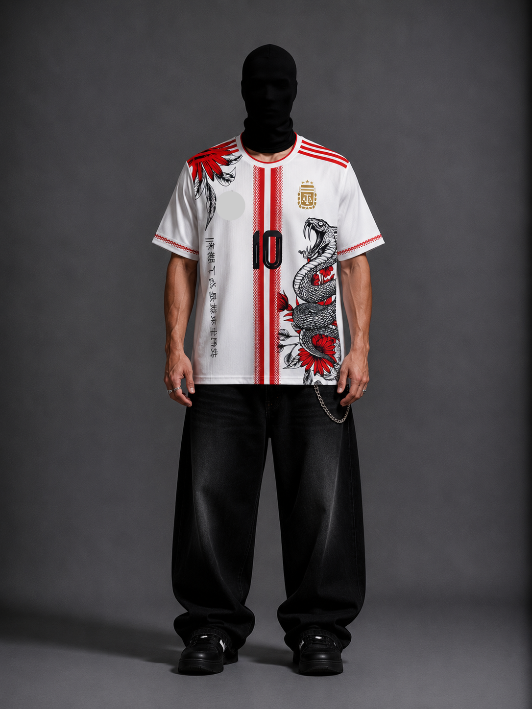 Argentina Messi red special edition half sleeves