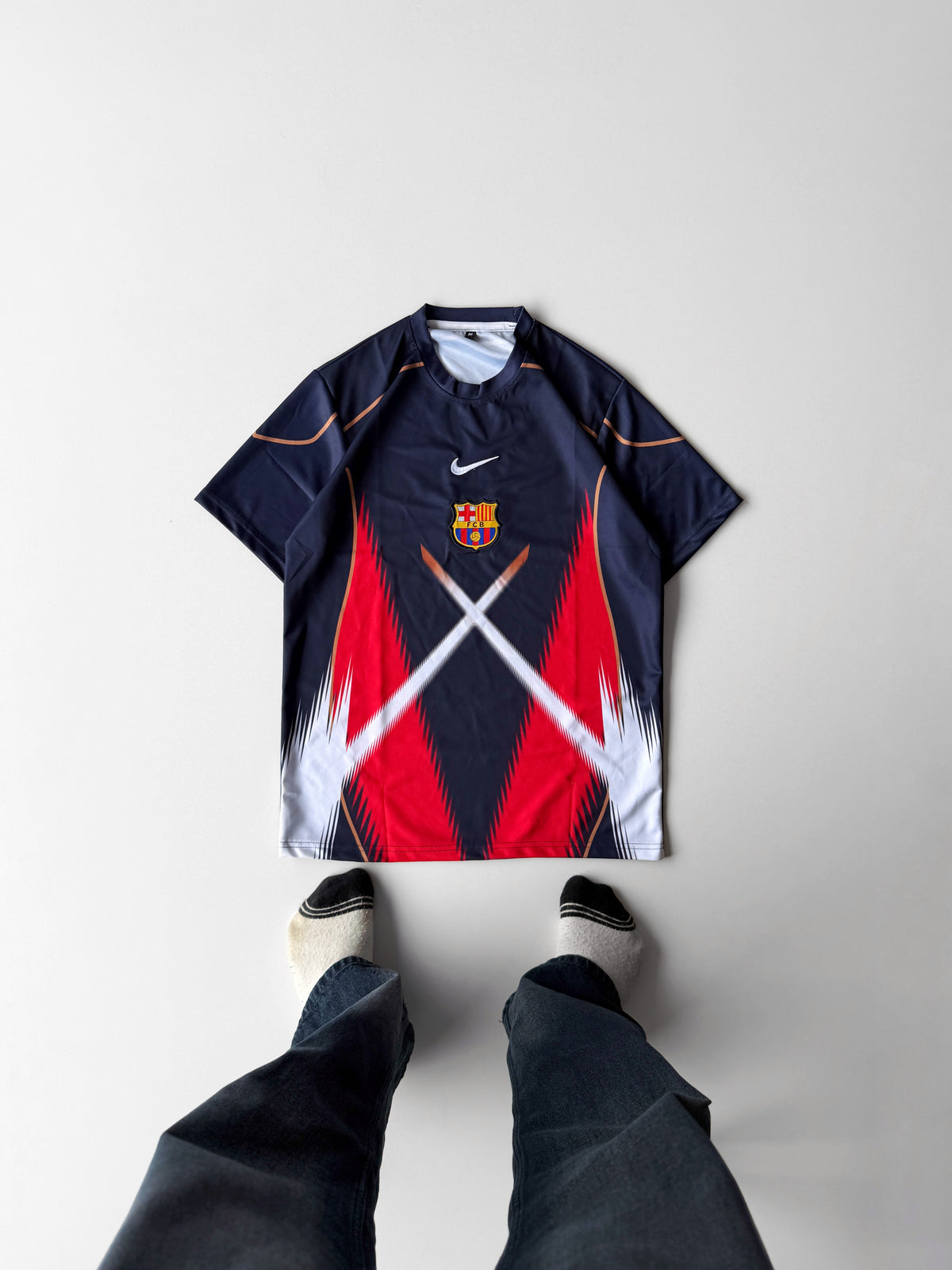 New fan made barcelona neymar jersey half sleeve