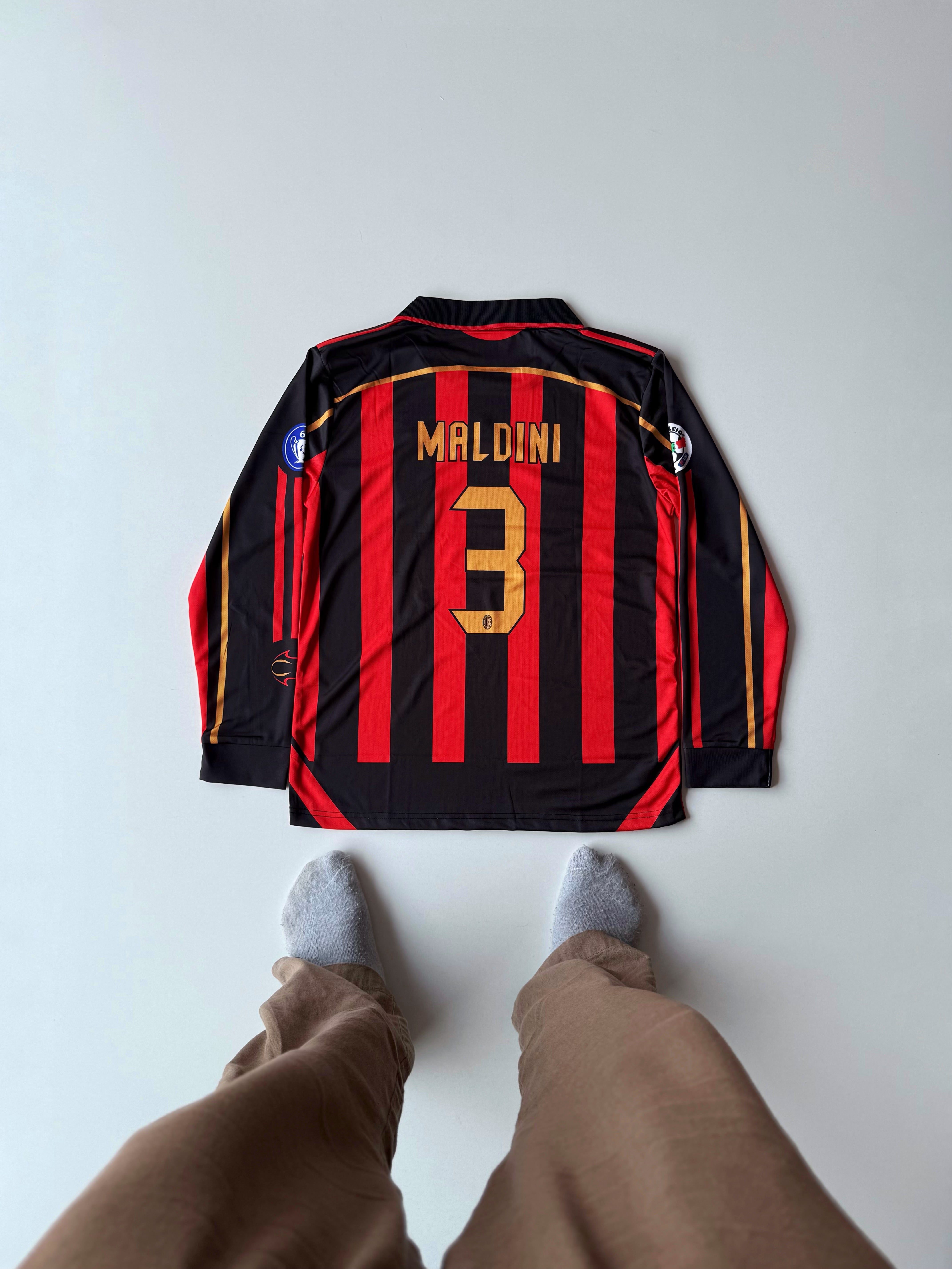 Ac Milan 2006-07 home Maldini full sleeves retro