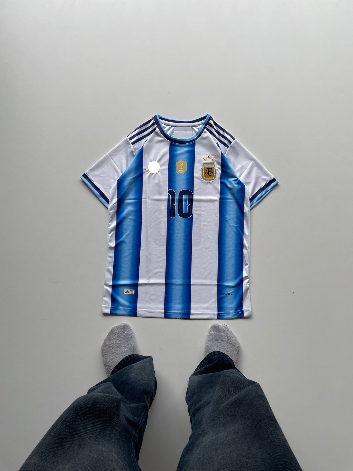 Argentina Messi home WC 2026 half sleeve