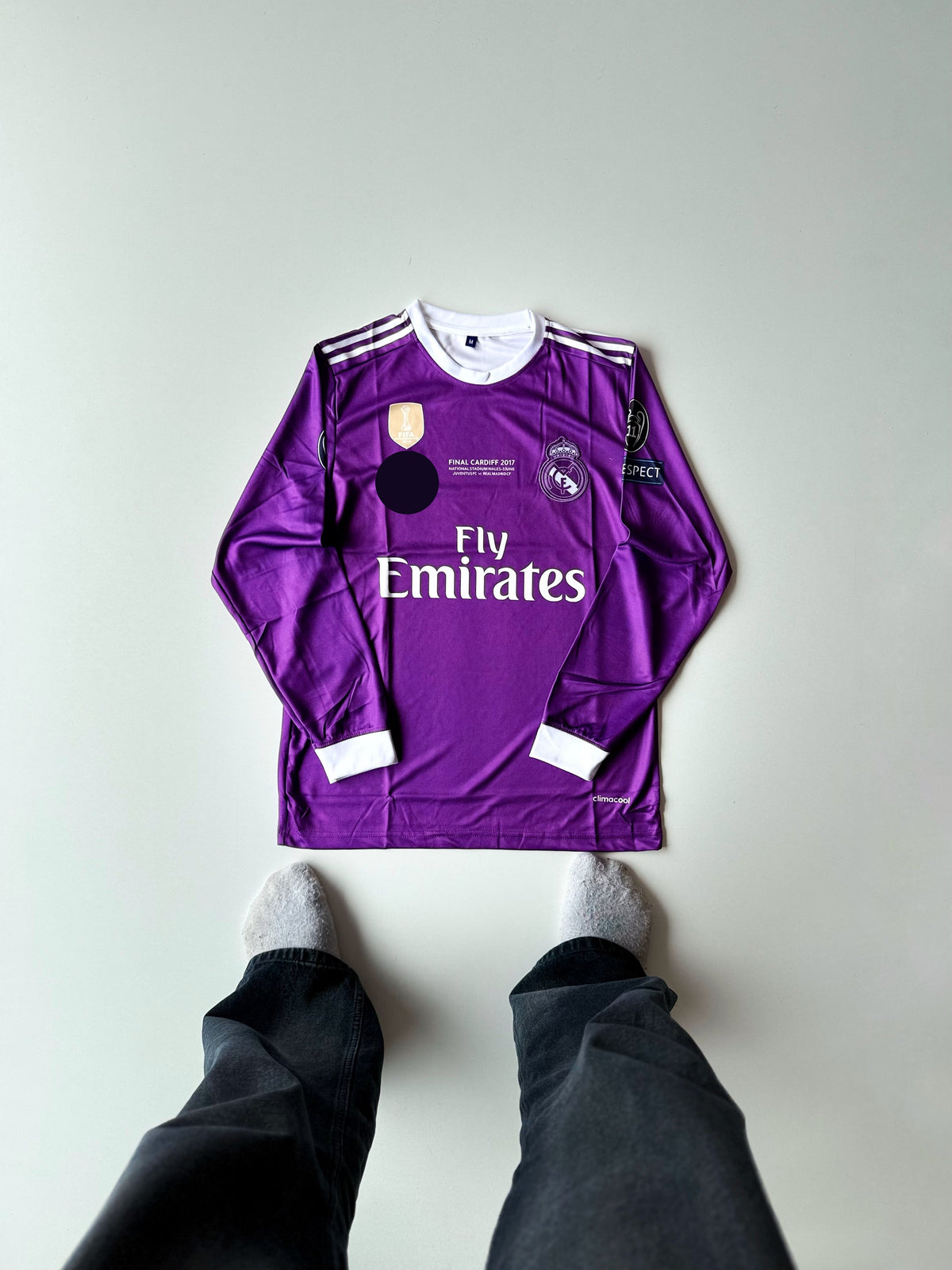 Real madrid 2017-18 away ronaldo full sleeeve