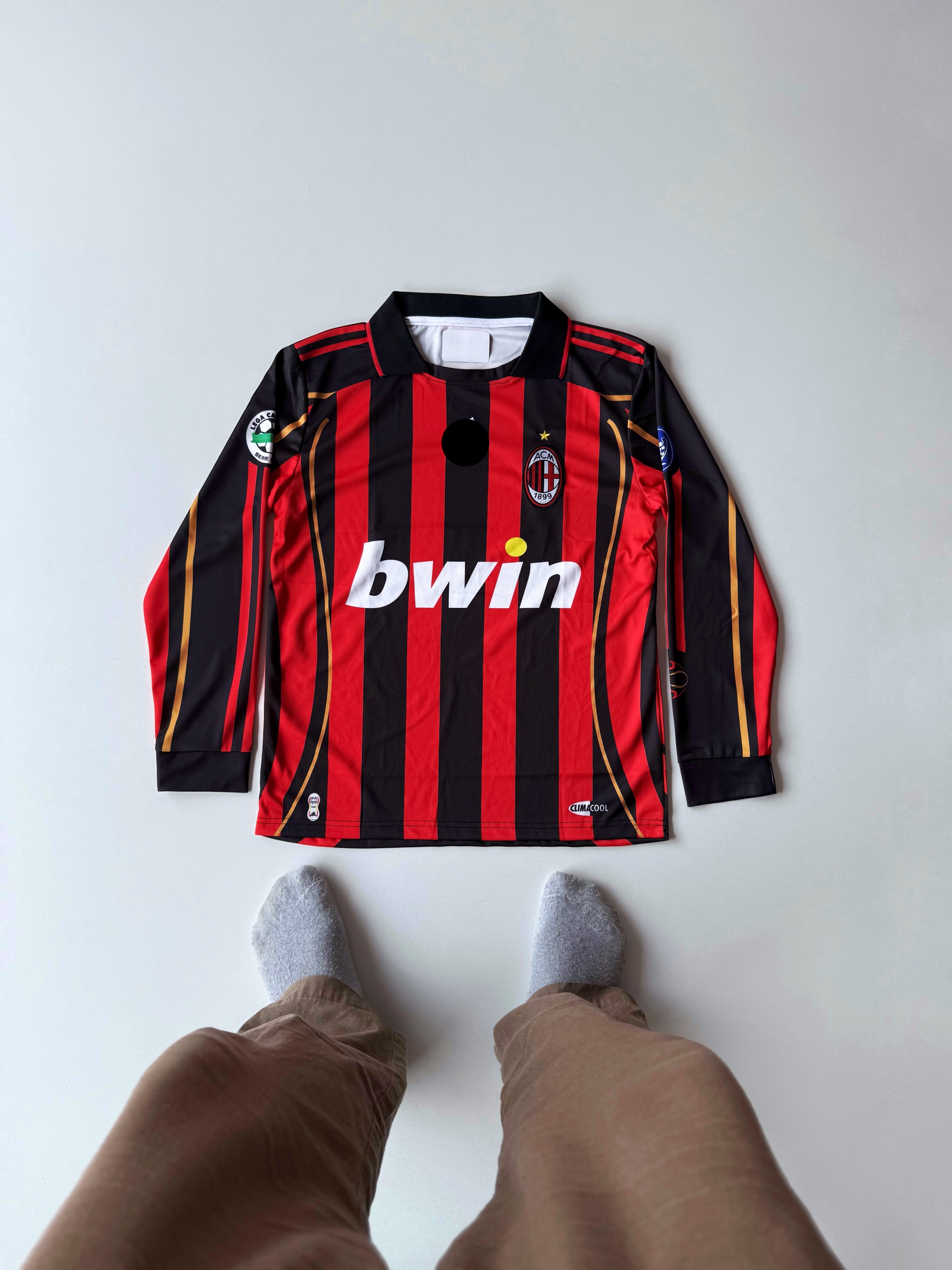 Ac Milan 2006-07 home Maldini full sleeves retro