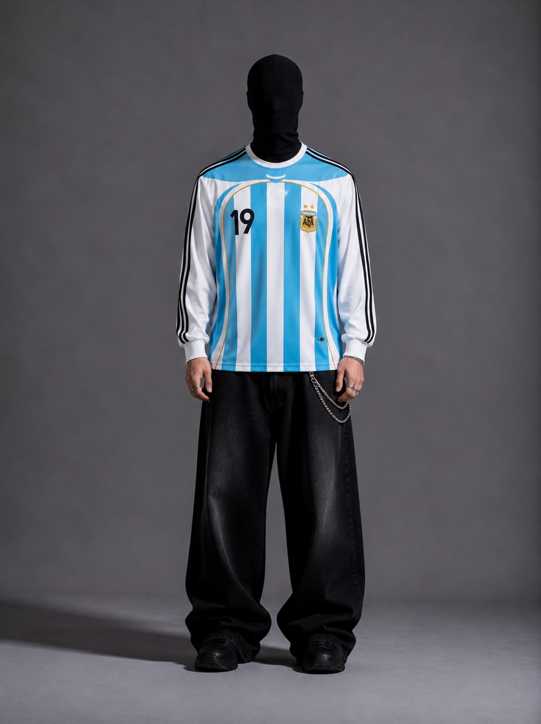 Argentina 2006-07 Messi full sleeves retro Full sleeves