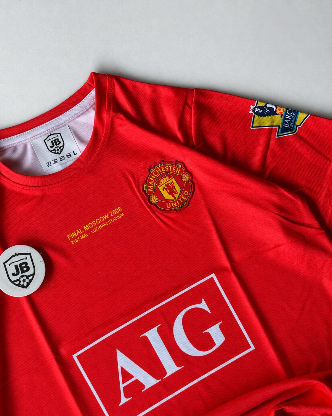 Manchester united #7 C. Ronaldo 2008-09 - AIG red half sleeves retro
