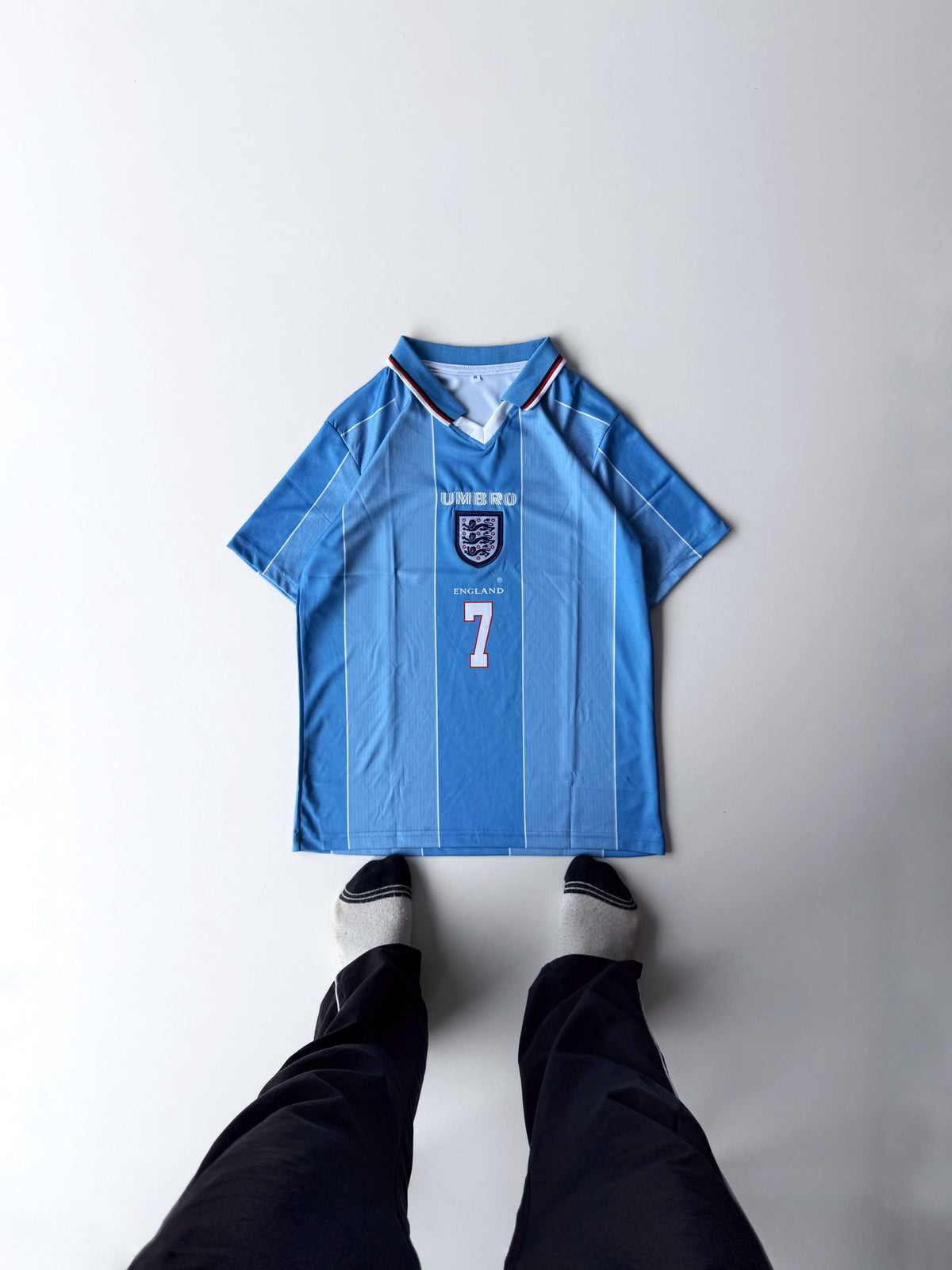 England #7 Beckham - Retro half sleeve