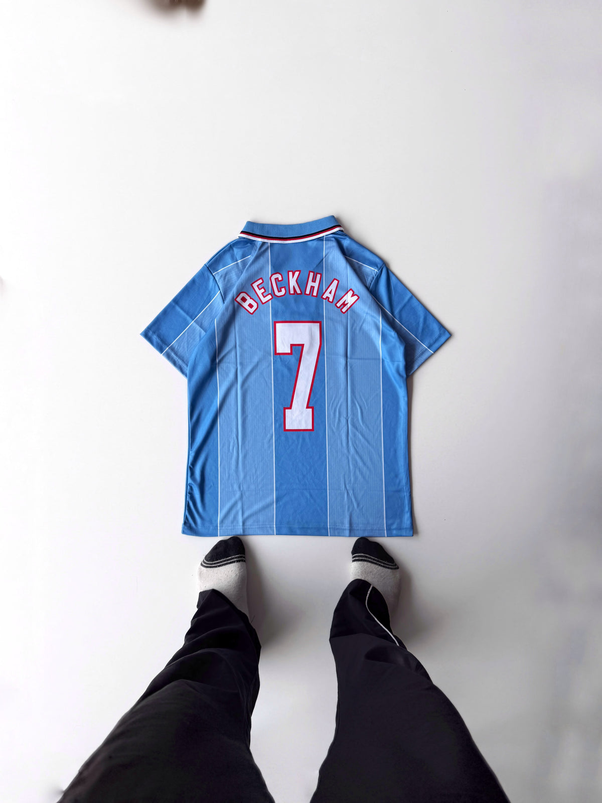 England #7 Beckham - Retro half sleeve