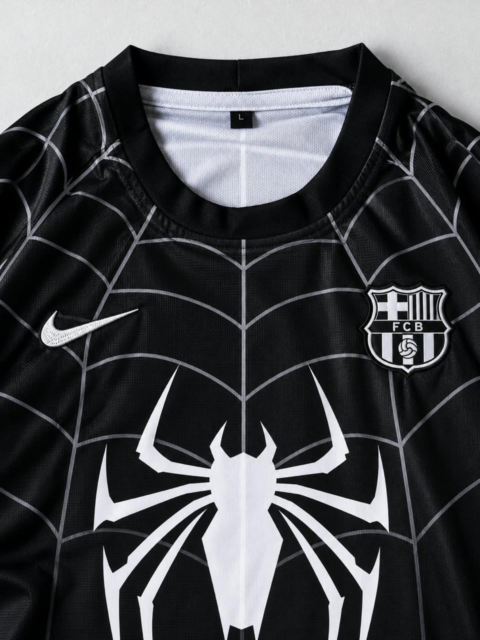 Barca x Spidey black (venom) - half sleeve