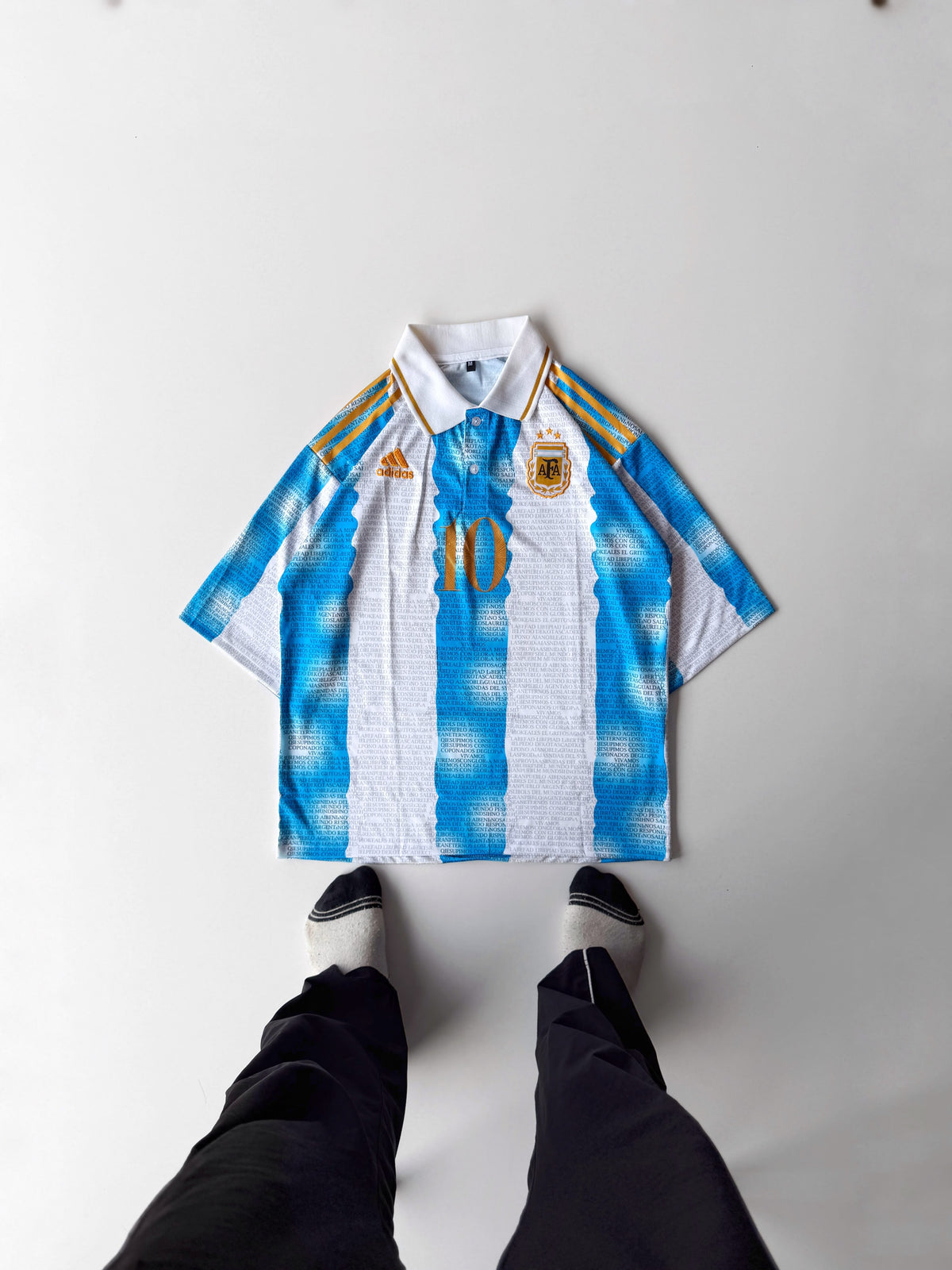Argentina Messi #10 - Fan made half sleeve