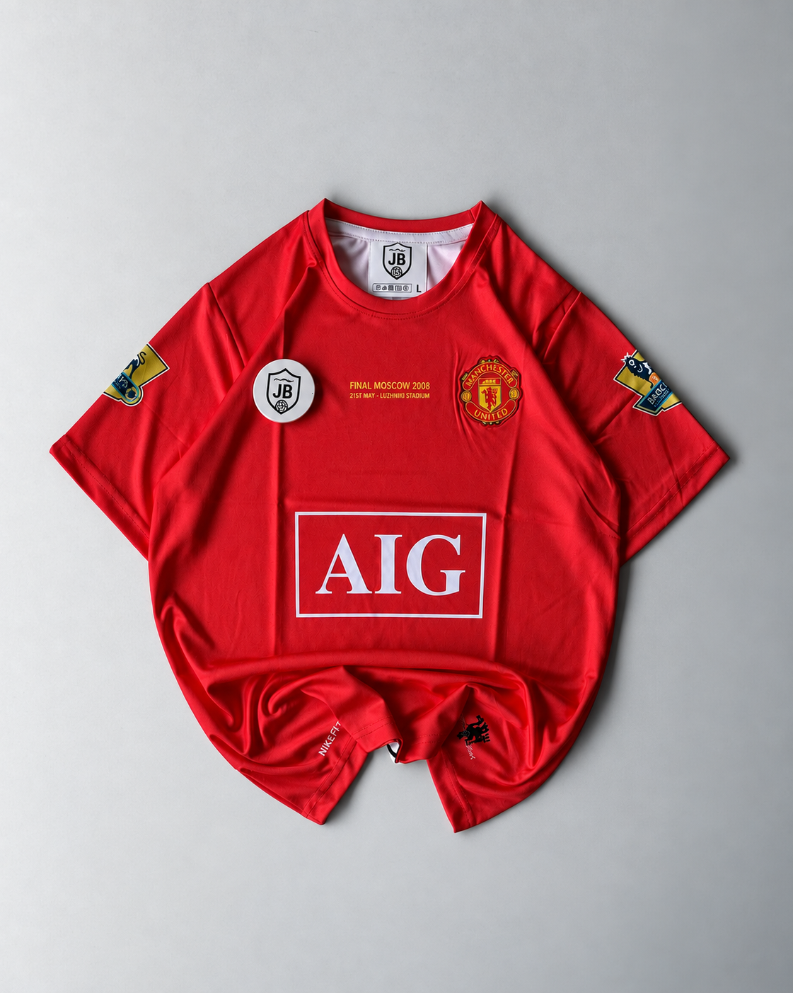 Manchester united #7 C. Ronaldo 2008-09 - AIG red half sleeves retro