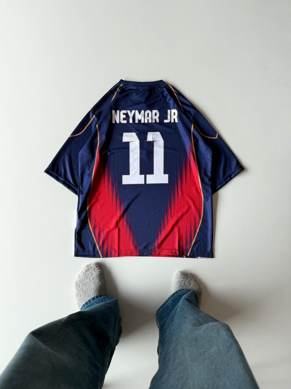 New fan made barcelona neymar jersey half sleeve