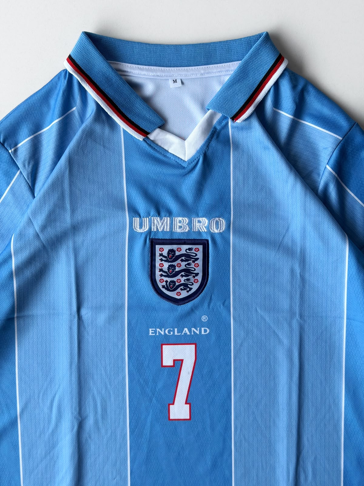 England #7 Beckham - Retro half sleeve