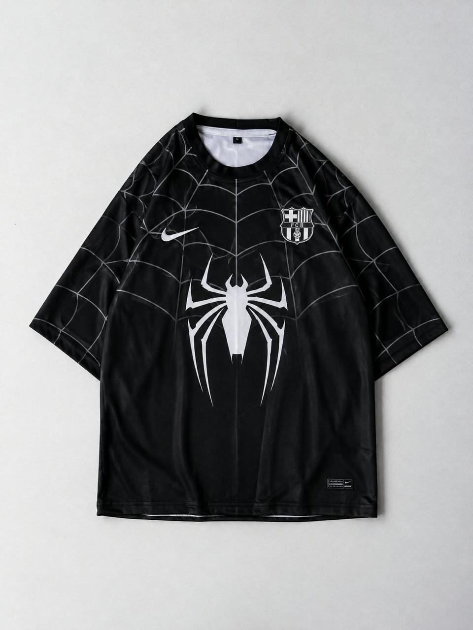 Barca x Spidey black (venom) - half sleeve