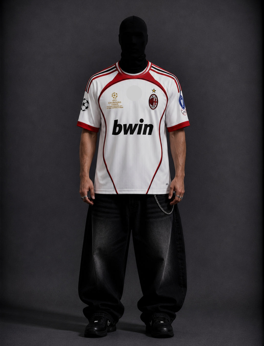 Ac milan 2006-07 away Kaka half sleeves retro