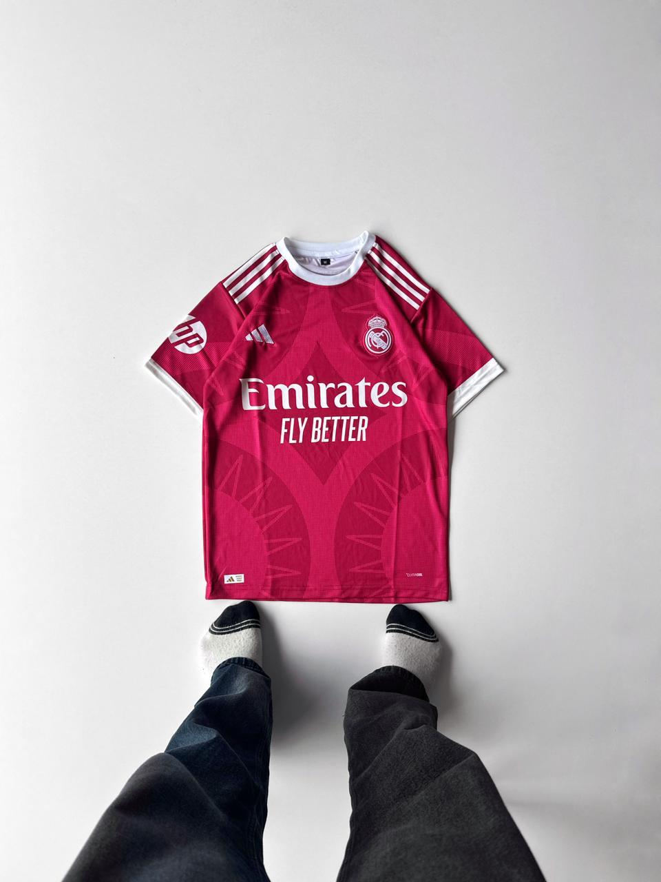 New season Real madrid Bellingham Red fan made half sleeve